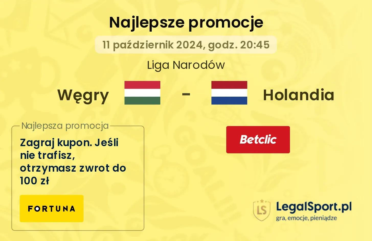 Węgry - Holandia promocje bonusy na mecz