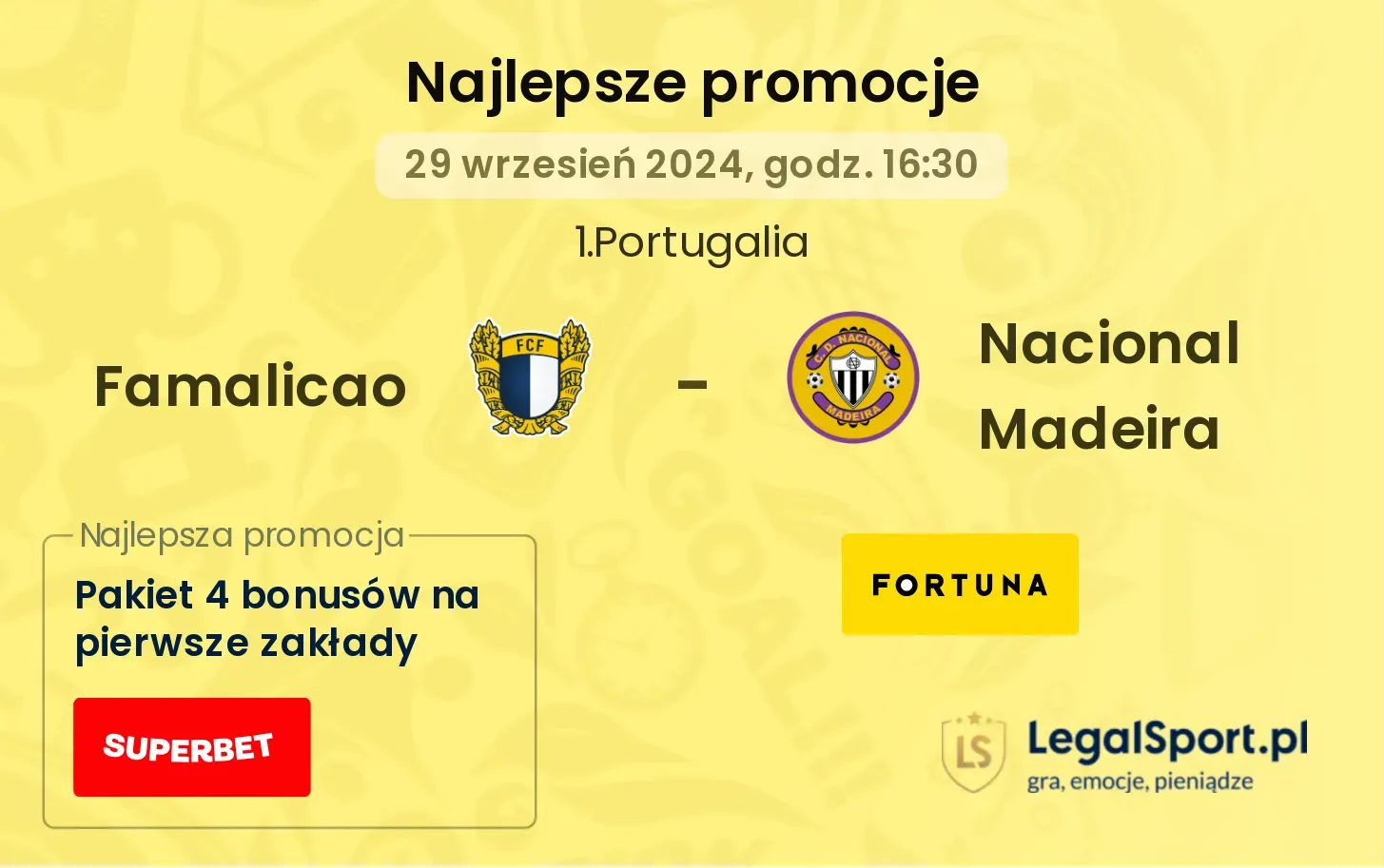 Famalicao - Nacional Madeira promocje bonusy na mecz