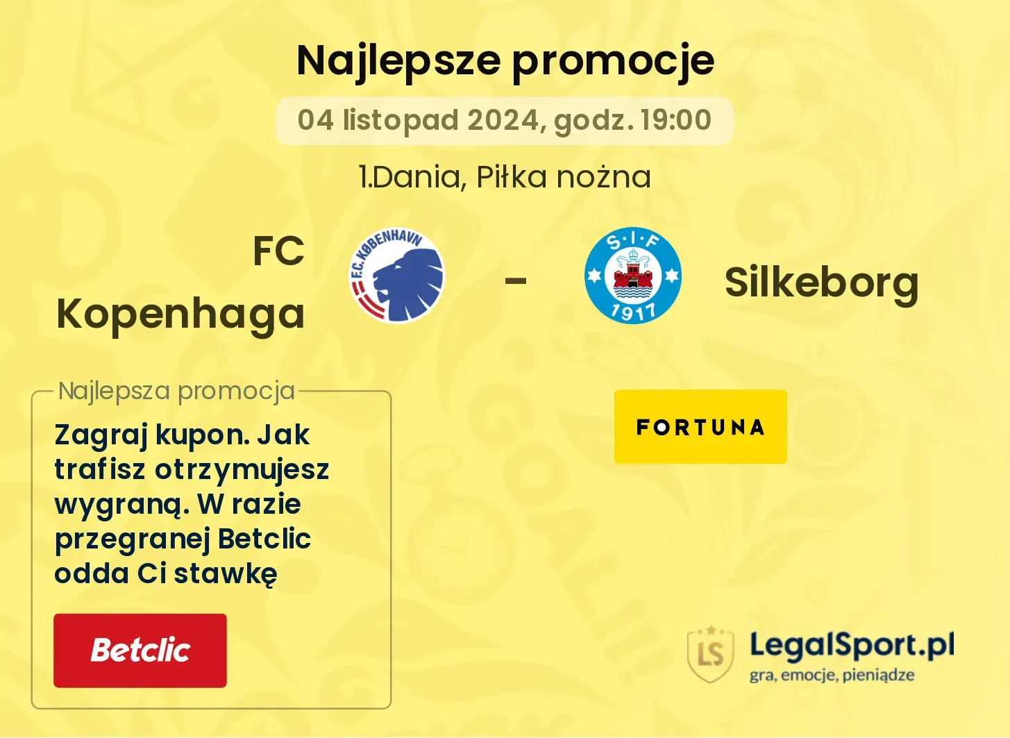 FC Kopenhaga - Silkeborg promocje bonusy na mecz