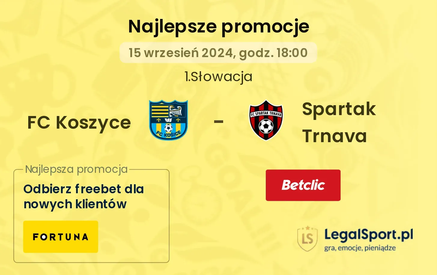 FC Koszyce - Spartak Trnava promocje bonusy na mecz