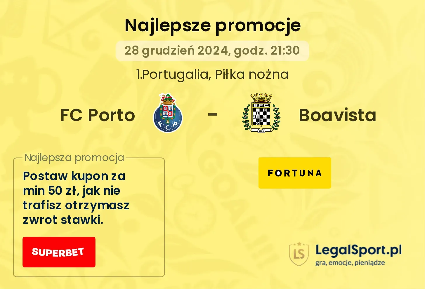 FC Porto - Boavista promocje bonusy na mecz