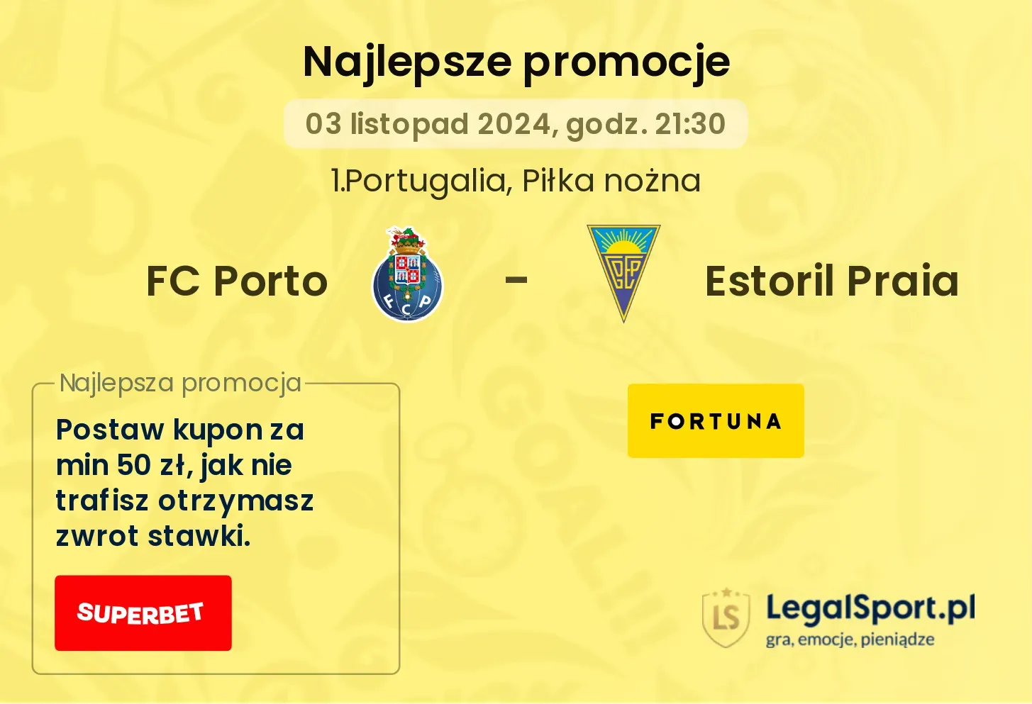 FC Porto - Estoril Praia promocje bonusy na mecz