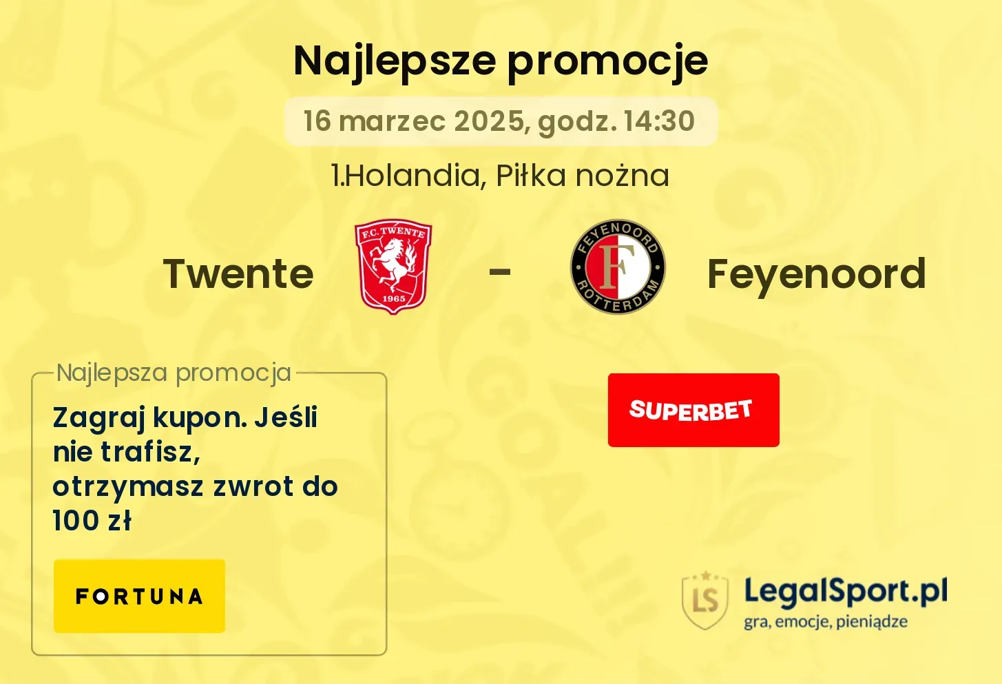 Twente - Feyenoord promocje bukmacherskie