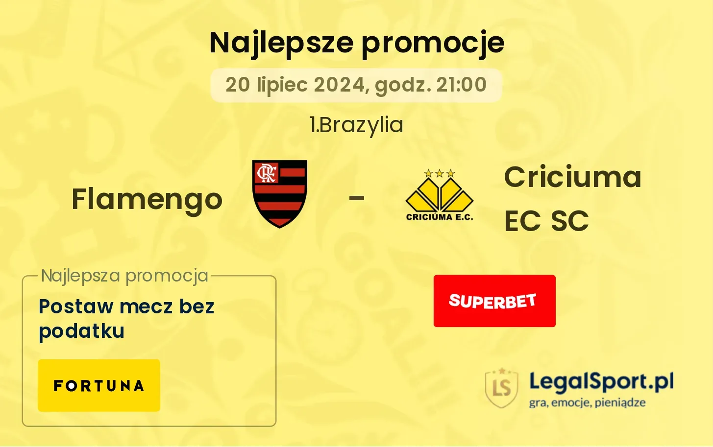 Flamengo - Criciuma EC SC promocje bonusy na mecz