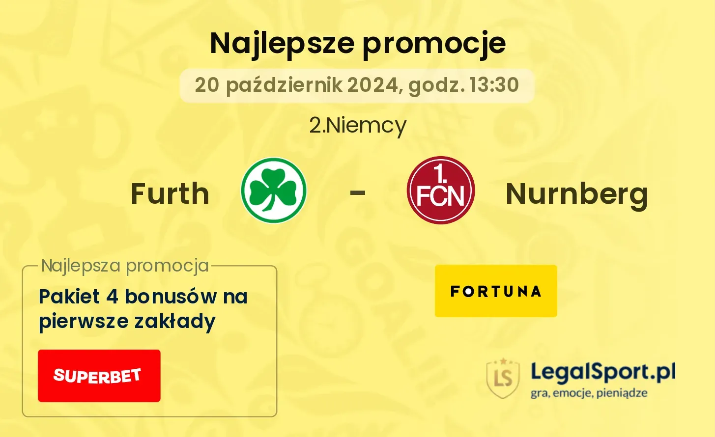 Furth - Nurnberg promocje bonusy na mecz