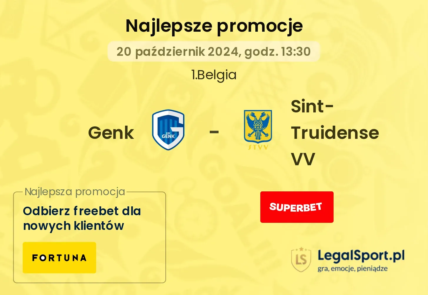 Genk - Sint-Truidense VV promocje bonusy na mecz