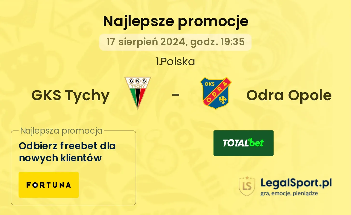 GKS Tychy - Odra Opole promocje bonusy na mecz