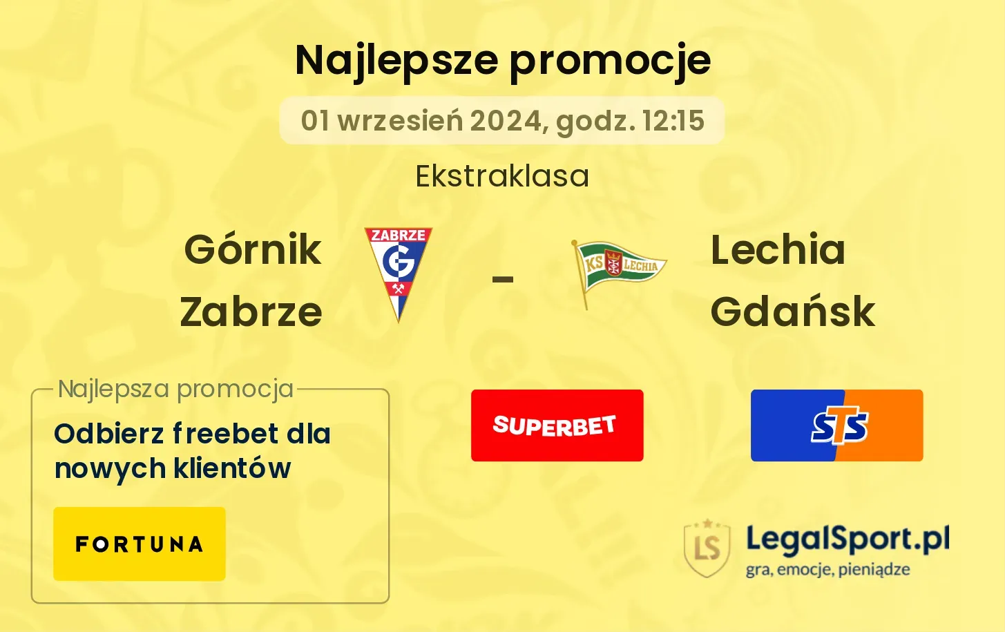 Górnik Zabrze - Lechia Gdańsk promocje bonusy na mecz