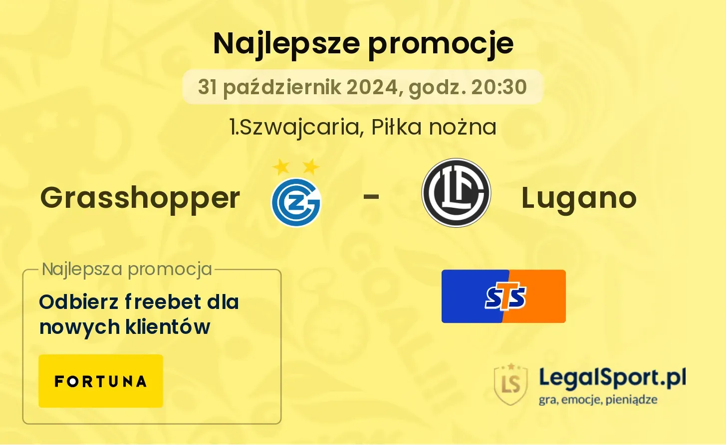 Grasshopper - Lugano promocje bonusy na mecz