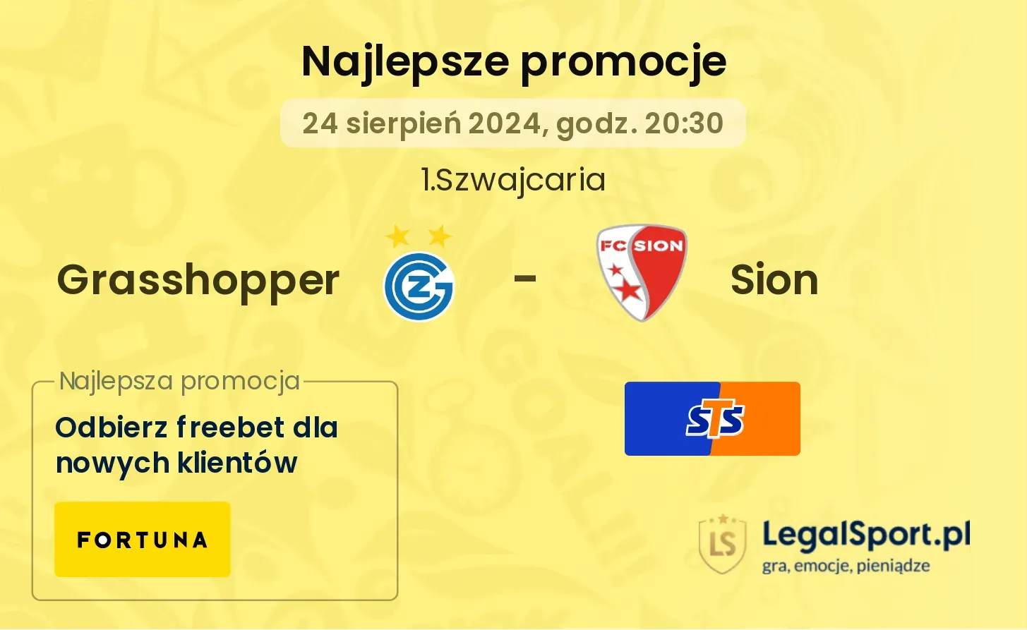 Grasshopper - Sion promocje bonusy na mecz