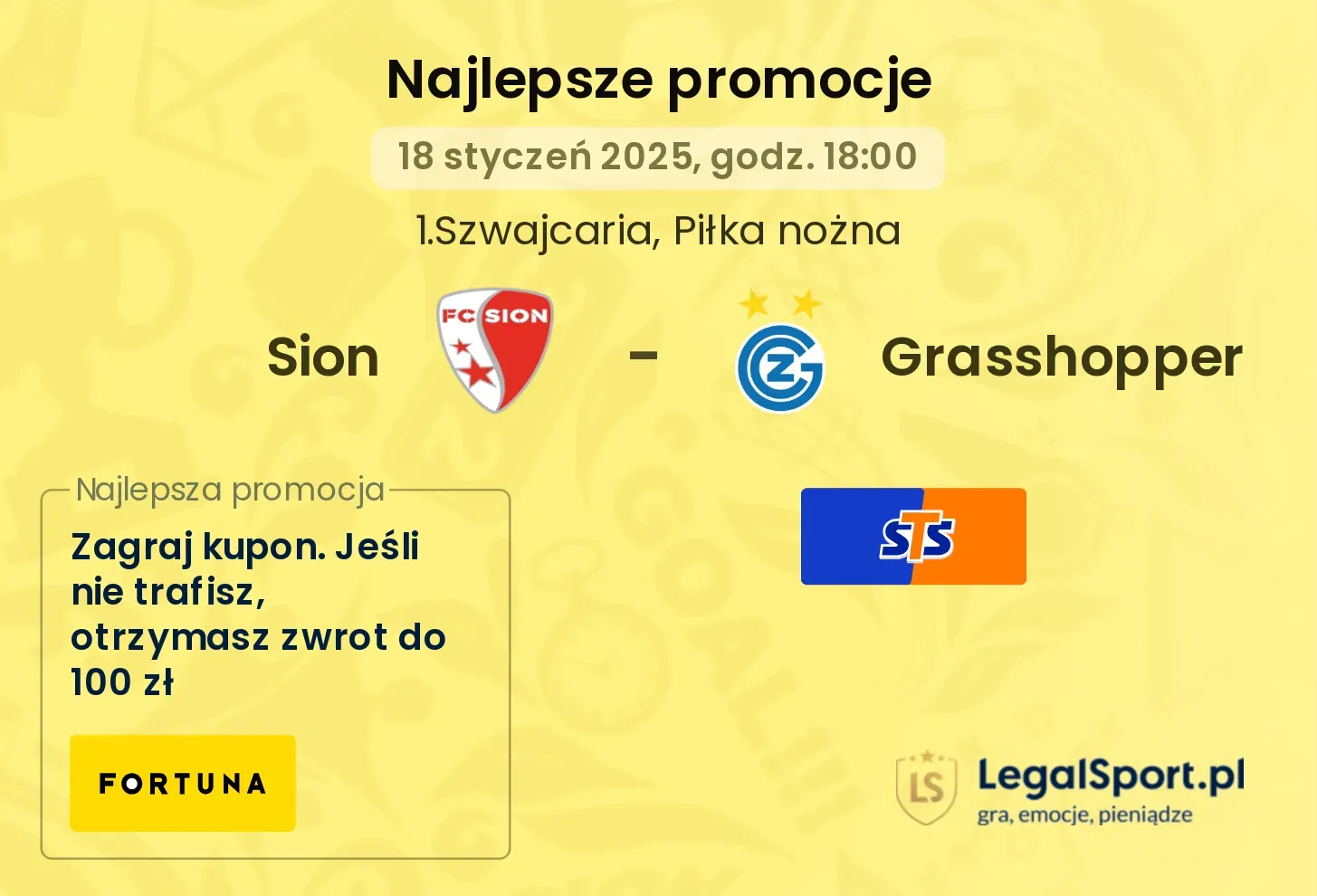 Sion - Grasshopper promocje u bukmacherów