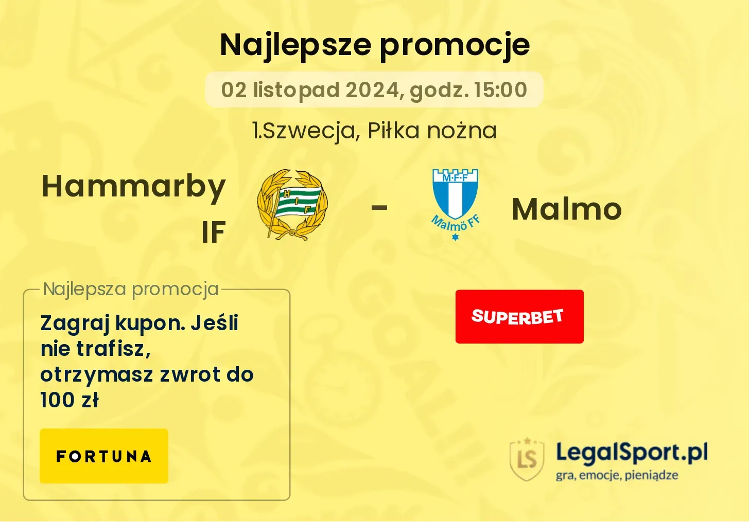 Hammarby IF - Malmo promocje bonusy na mecz