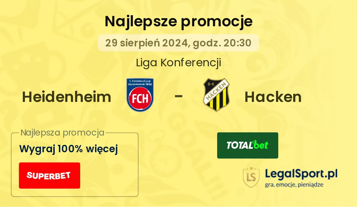 Heidenheim - Hacken promocje bonusy na mecz