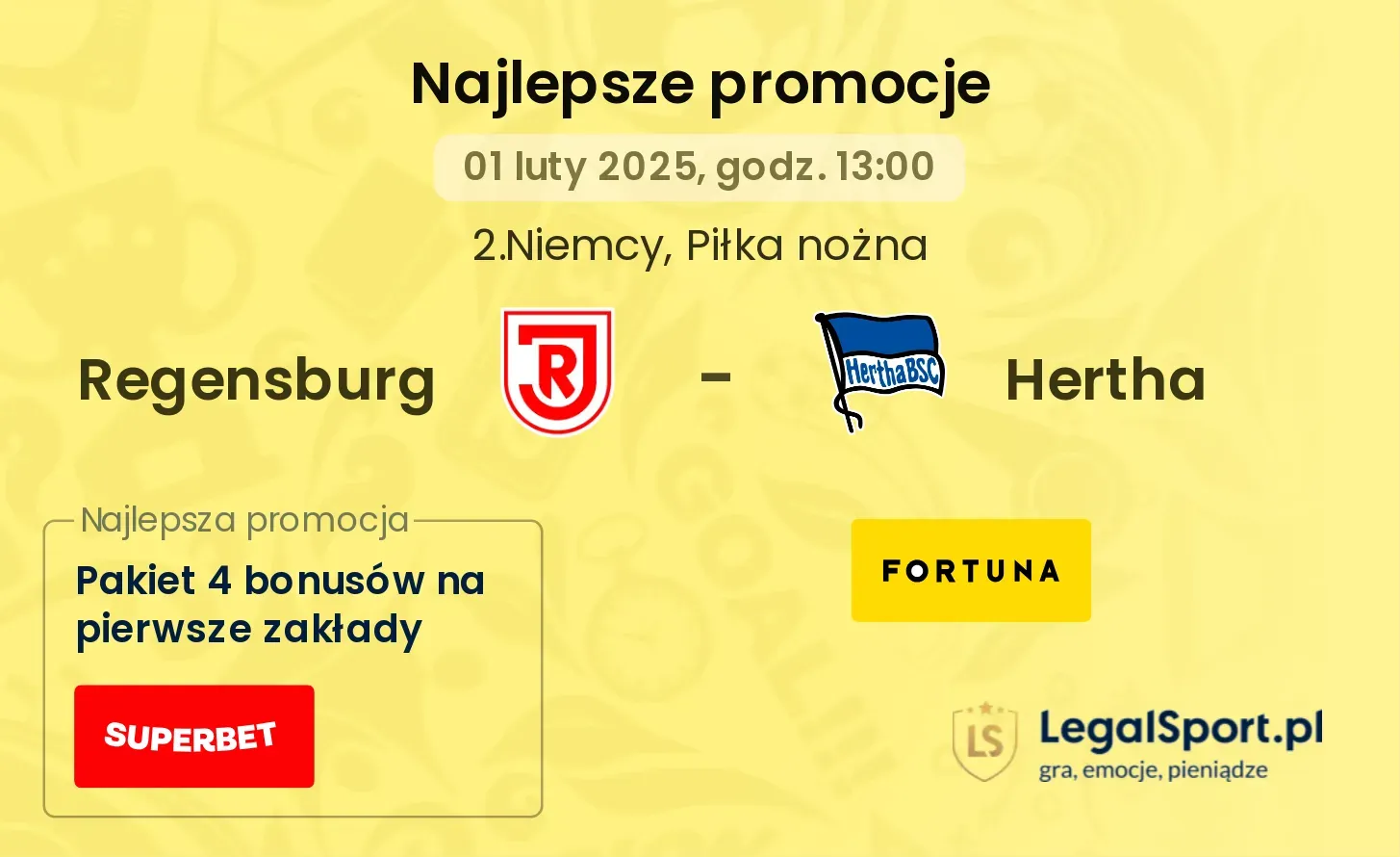 Regensburg - Hertha promocje bukmacherskie