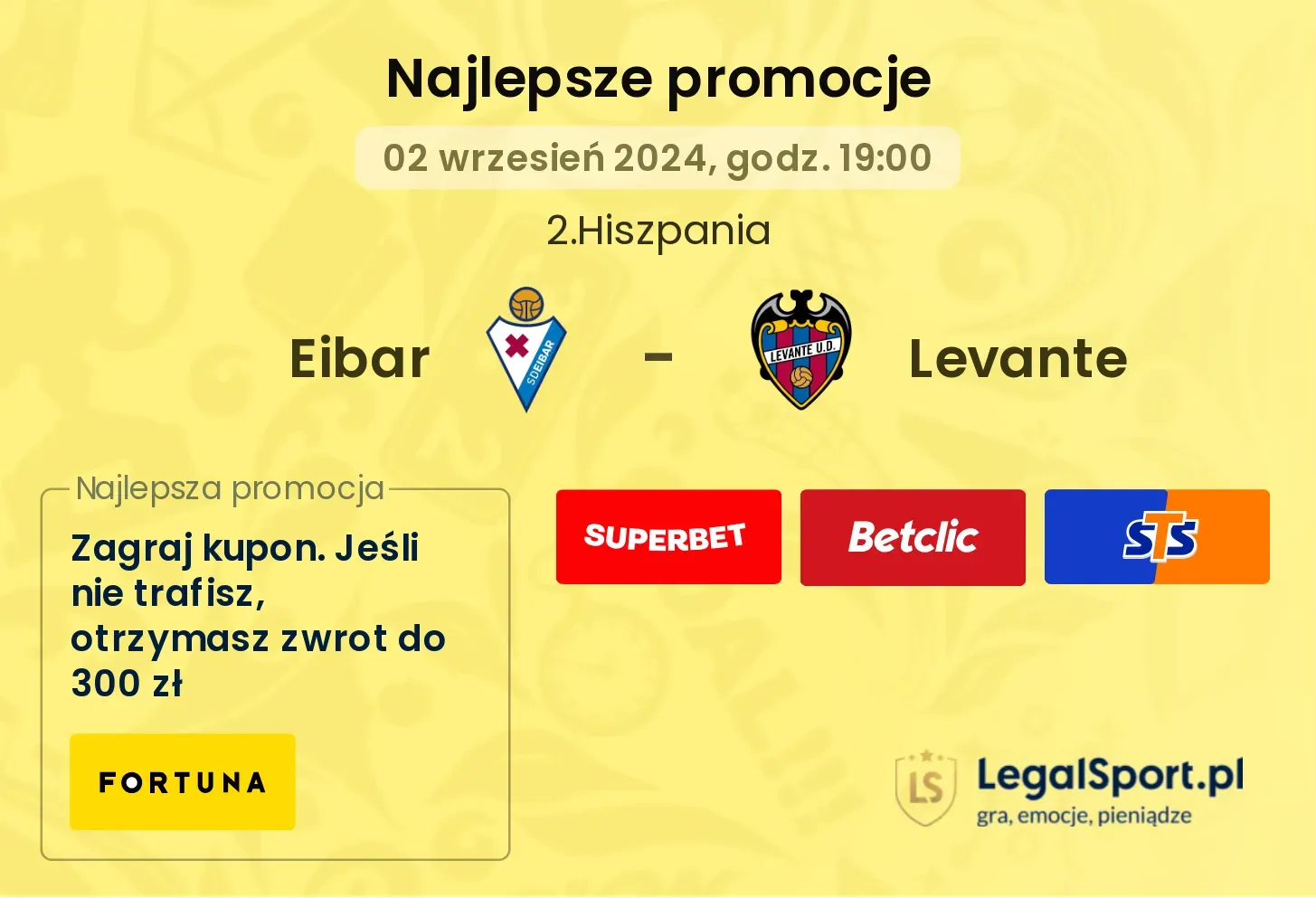 Eibar - Levante promocje bonusy na mecz