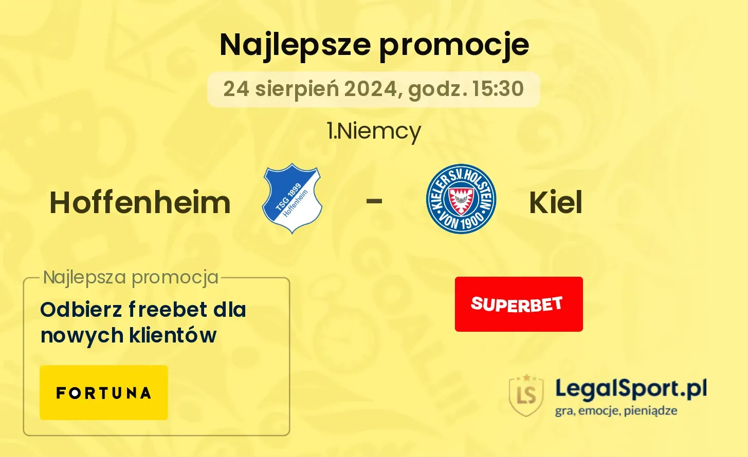 Hoffenheim - Kiel promocje bonusy na mecz