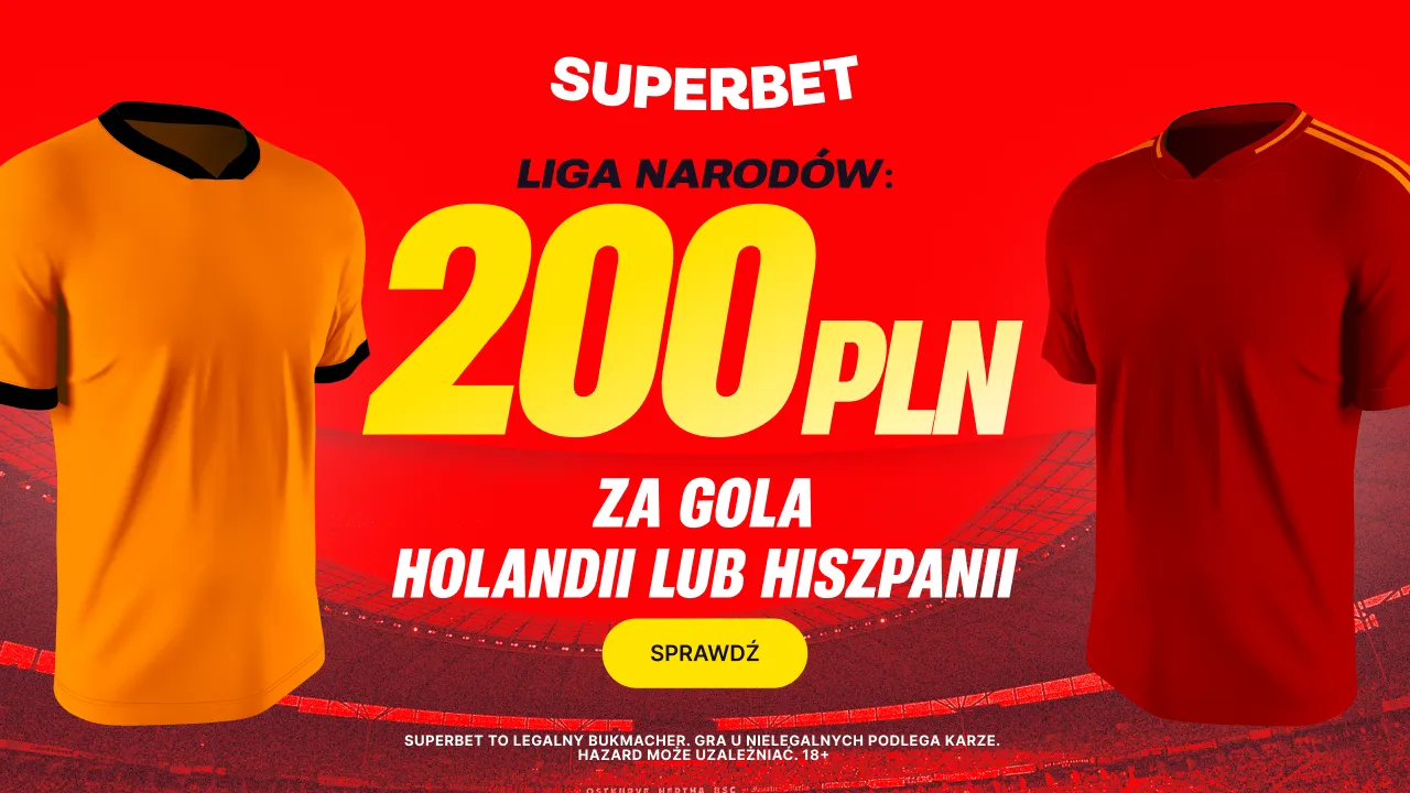 200 zł za gola Holandii lub Hiszpanii