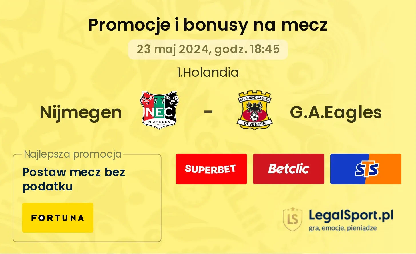 Nijmegen - G.A.Eagles promocje bonusy na mecz