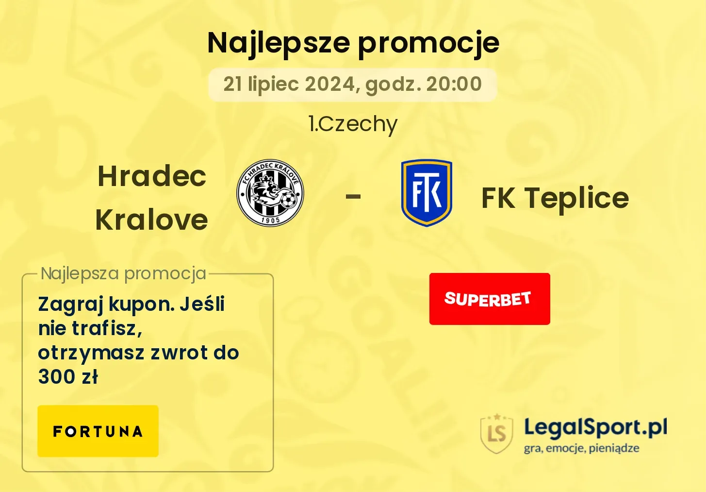 Hradec Kralove - FK Teplice promocje bonusy na mecz