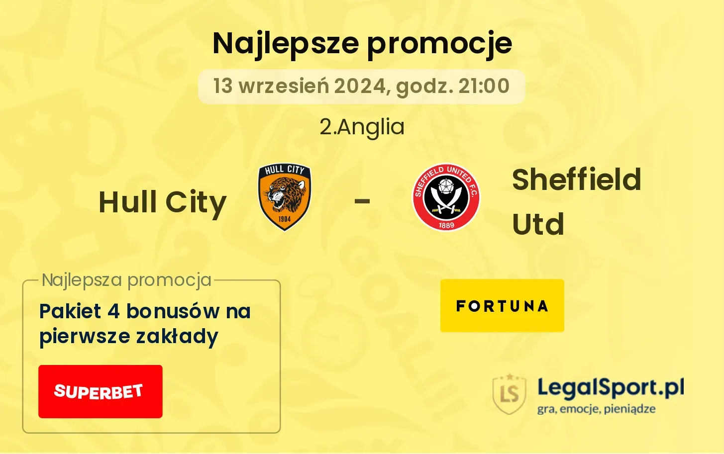 Hull City - Sheffield Utd promocje bonusy na mecz