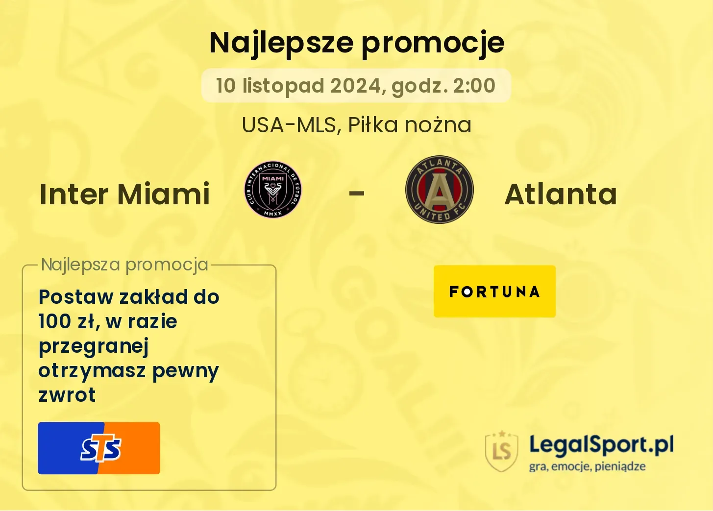 Inter Miami - Atlanta promocje bonusy na mecz