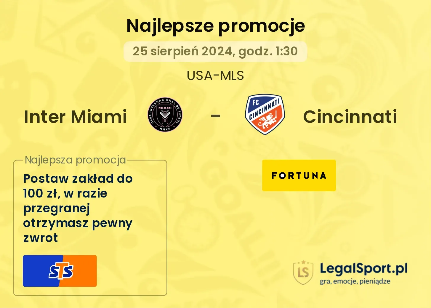 Inter Miami - Cincinnati promocje bonusy na mecz