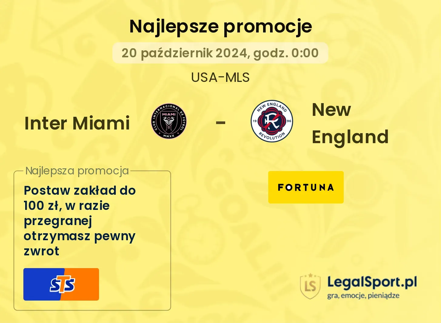 Inter Miami - New England promocje bonusy na mecz