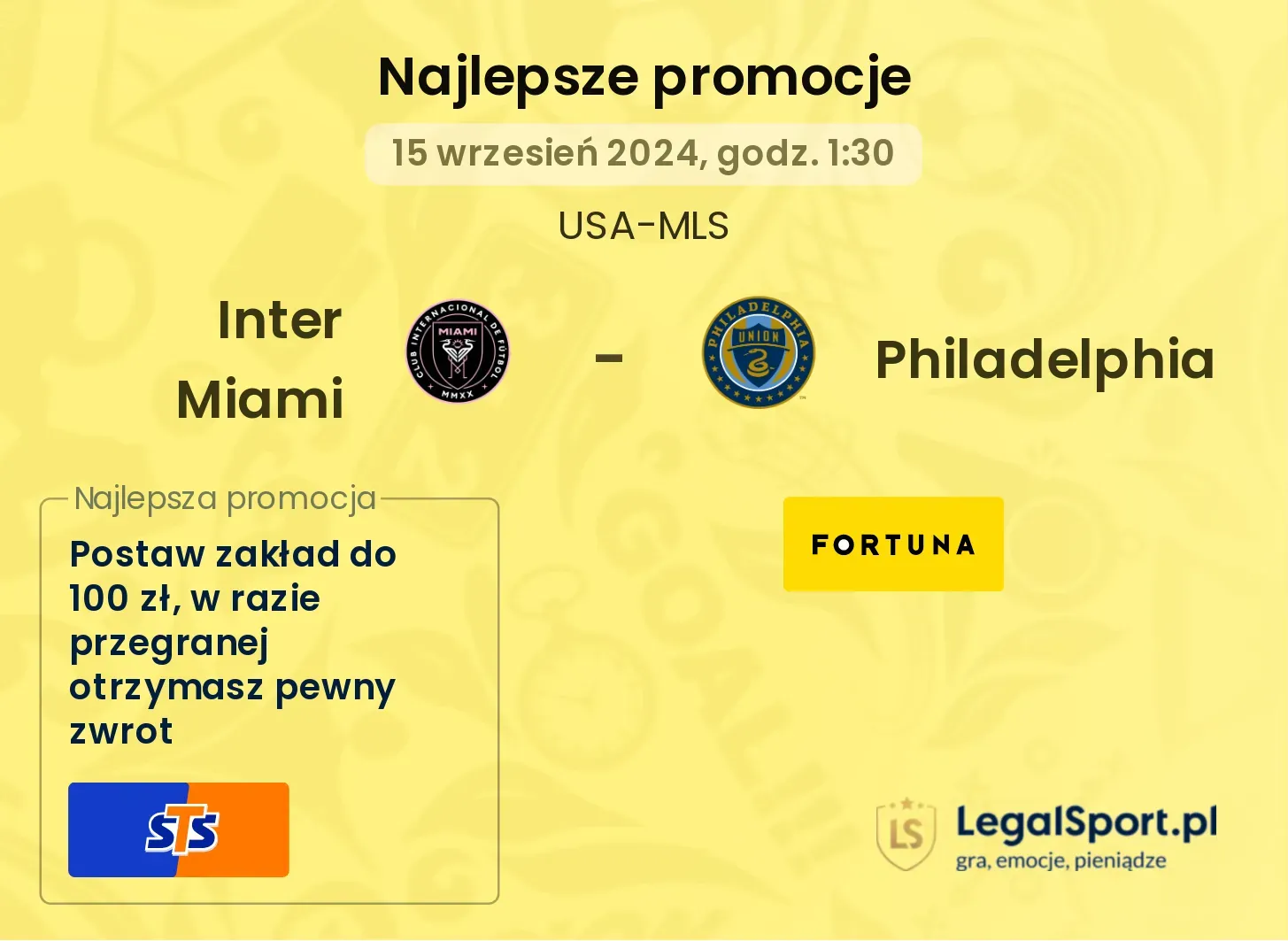 Inter Miami - Philadelphia promocje bonusy na mecz