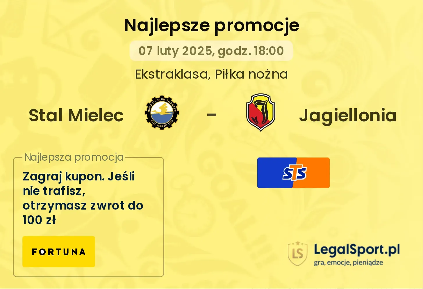 Stal Mielec - Jagiellonia promocje bukmacherskie