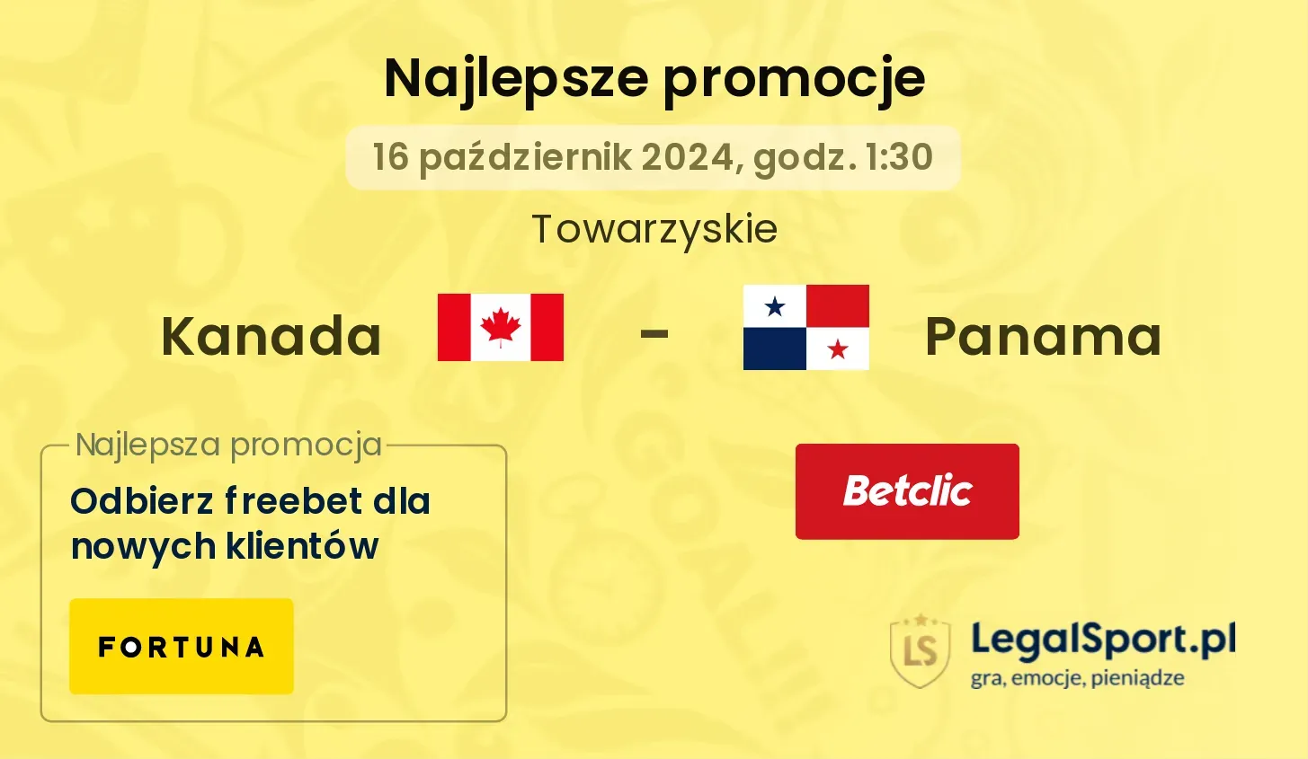 Kanada - Panama promocje bonusy na mecz