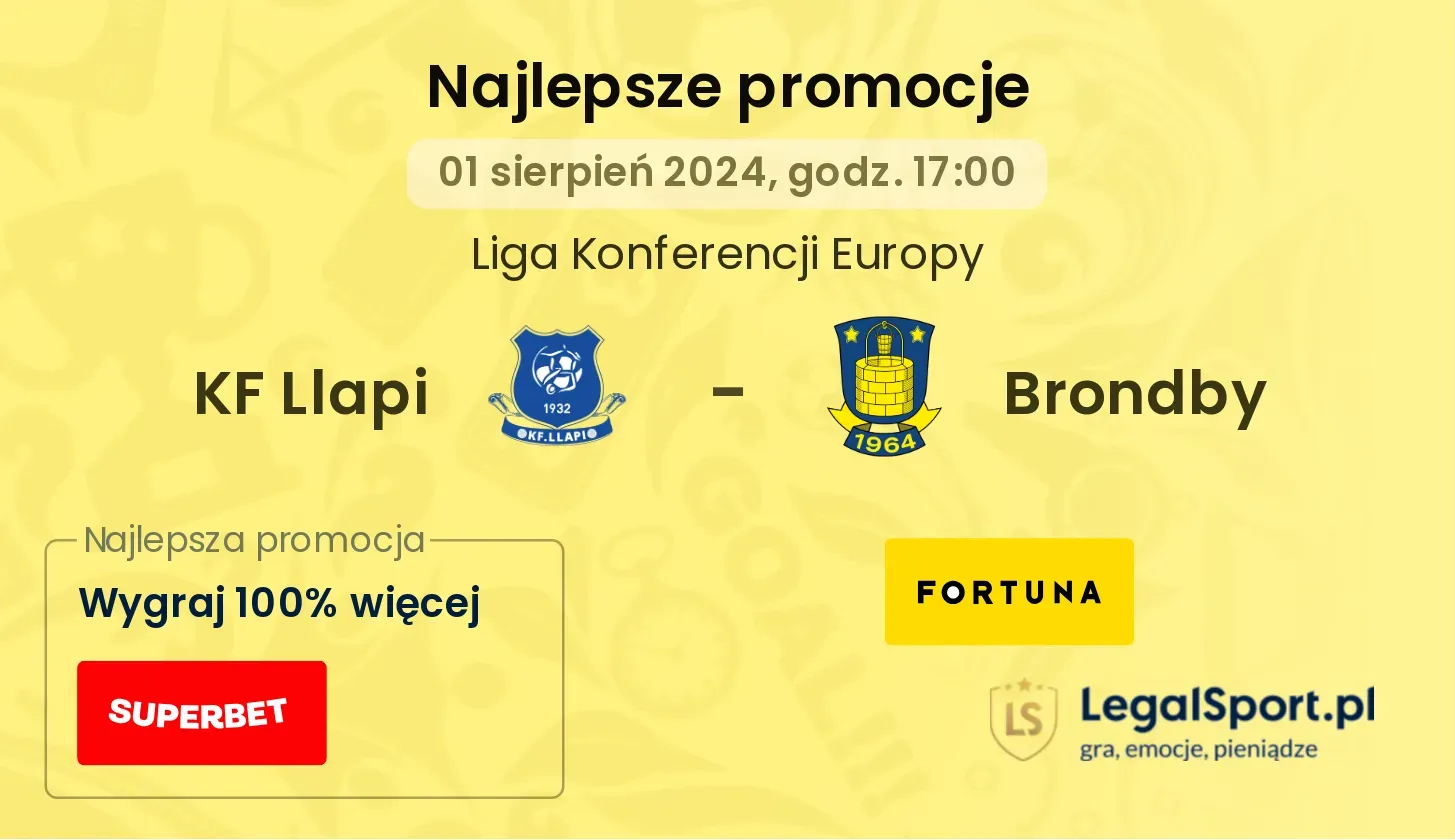 KF Llapi - Brondby promocje bonusy na mecz