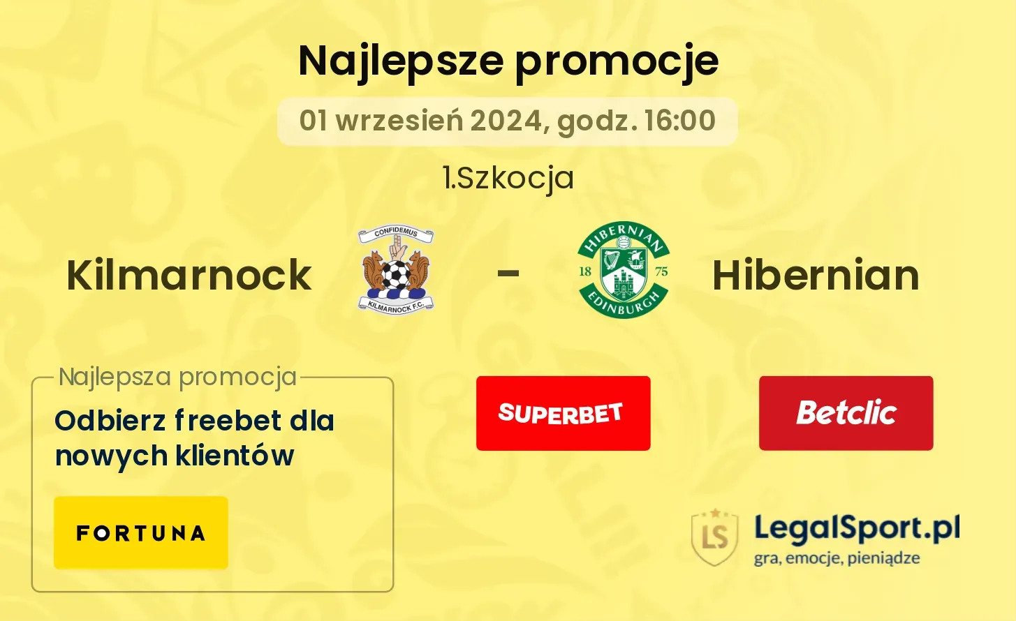 Kilmarnock - Hibernian promocje bonusy na mecz