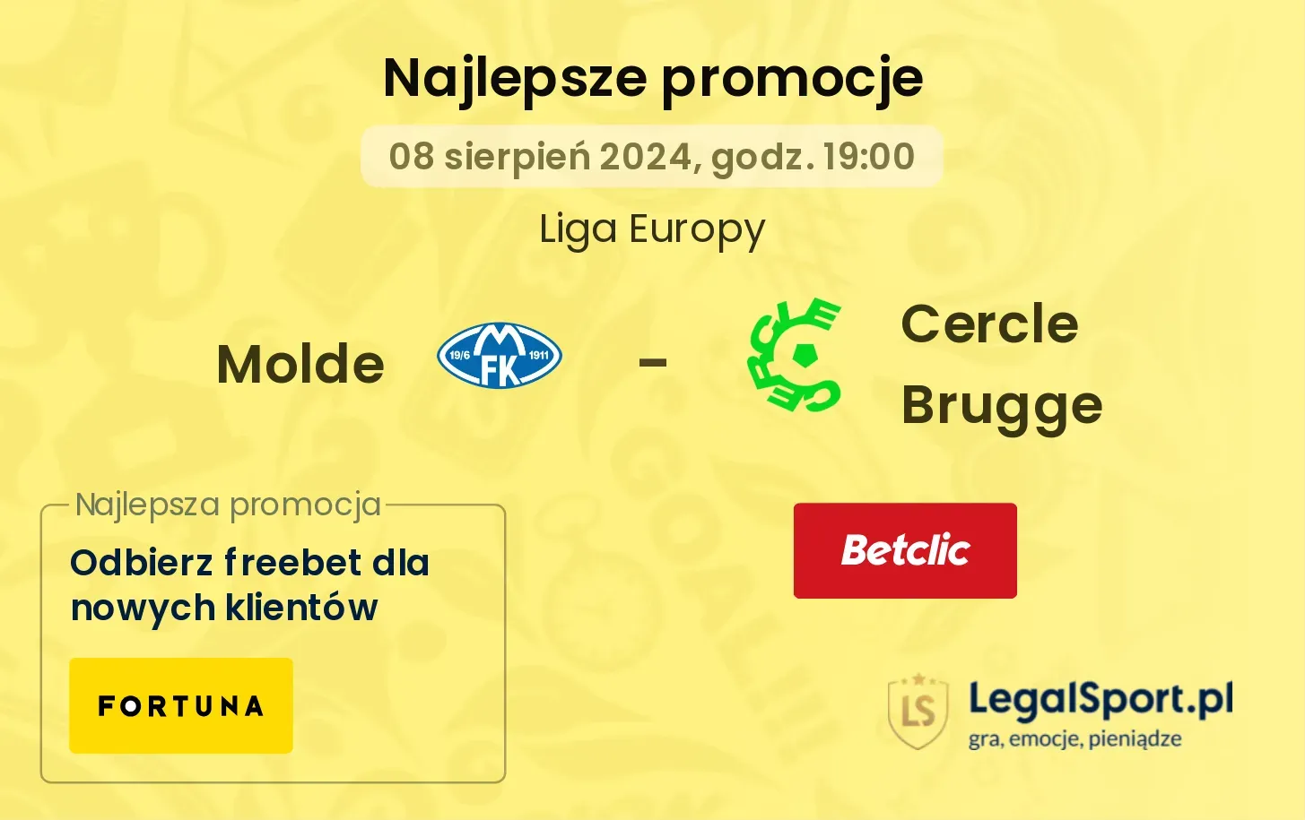 Molde - Cercle Brugge promocje bonusy na mecz