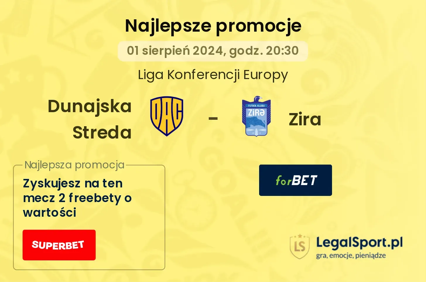 Dunajska Streda  - Zira promocje bonusy na mecz