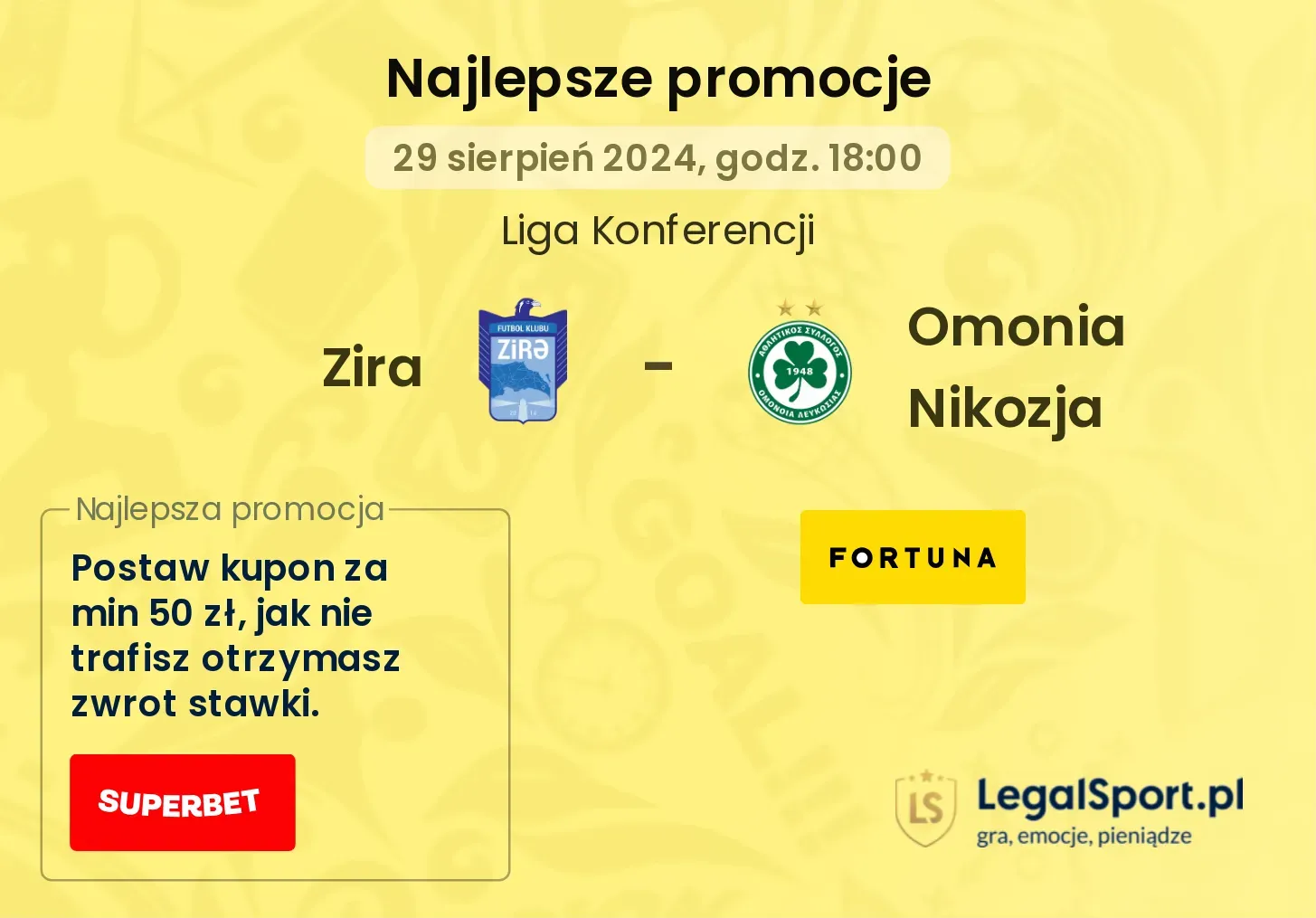 Zira - Omonia Nikozja promocje bonusy na mecz