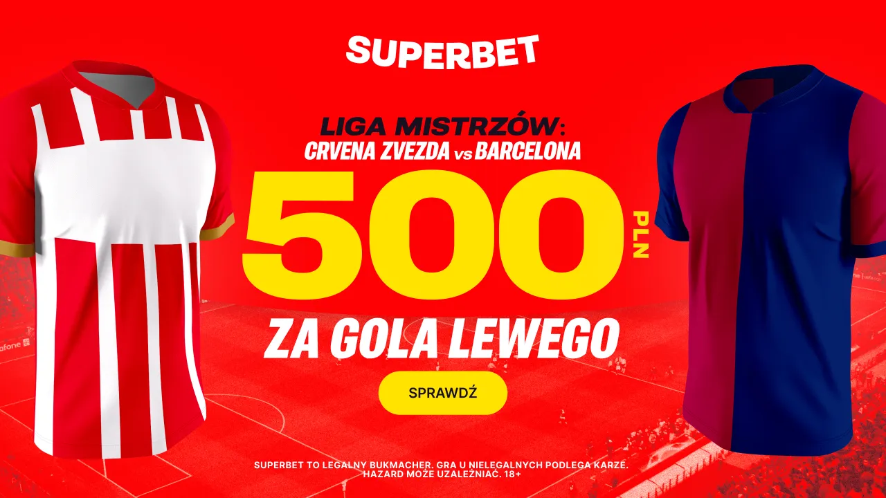 500 PLN za bramkę Lewego przeciwko Crvenej Zvezdzie