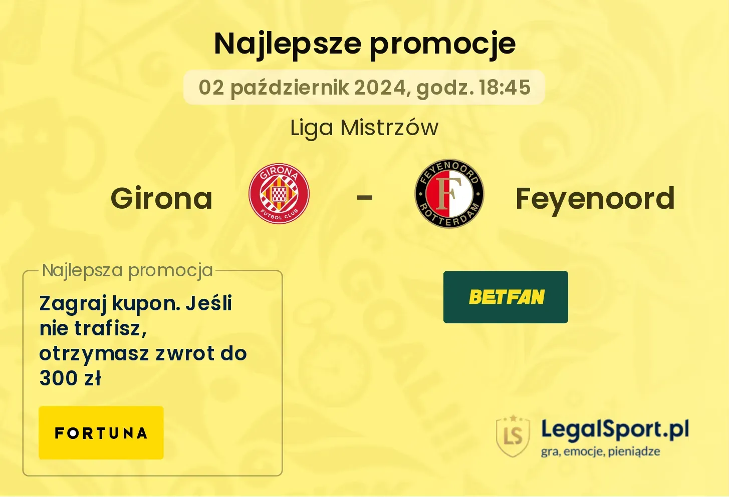 Girona - Feyenoord promocje bonusy na mecz