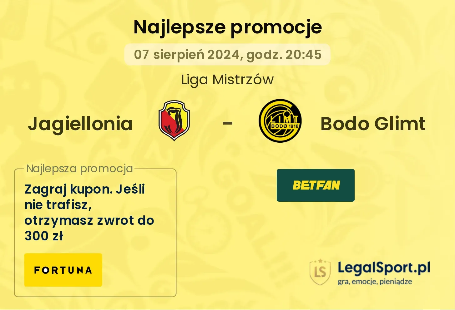 Jagiellonia - Bodo Glimt promocje bonusy na mecz