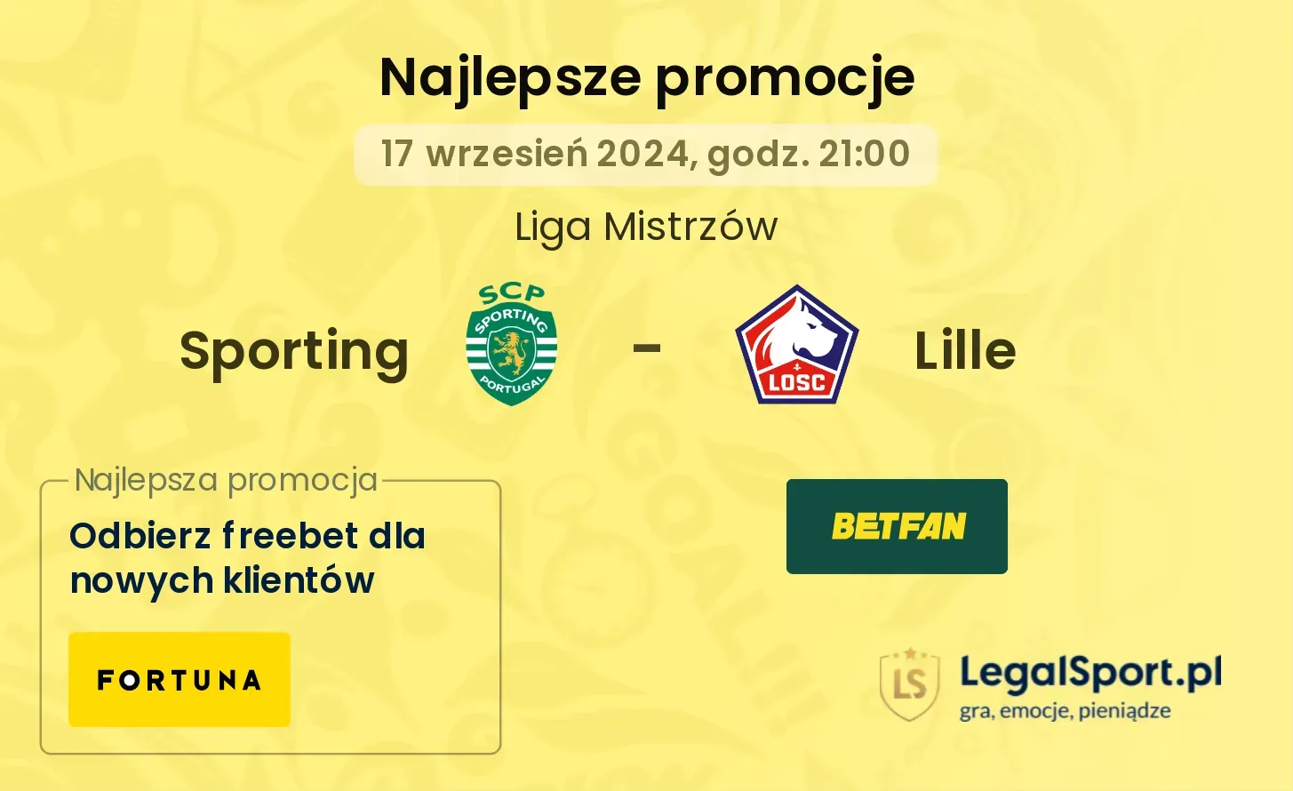 Sporting - Lille promocje bonusy na mecz