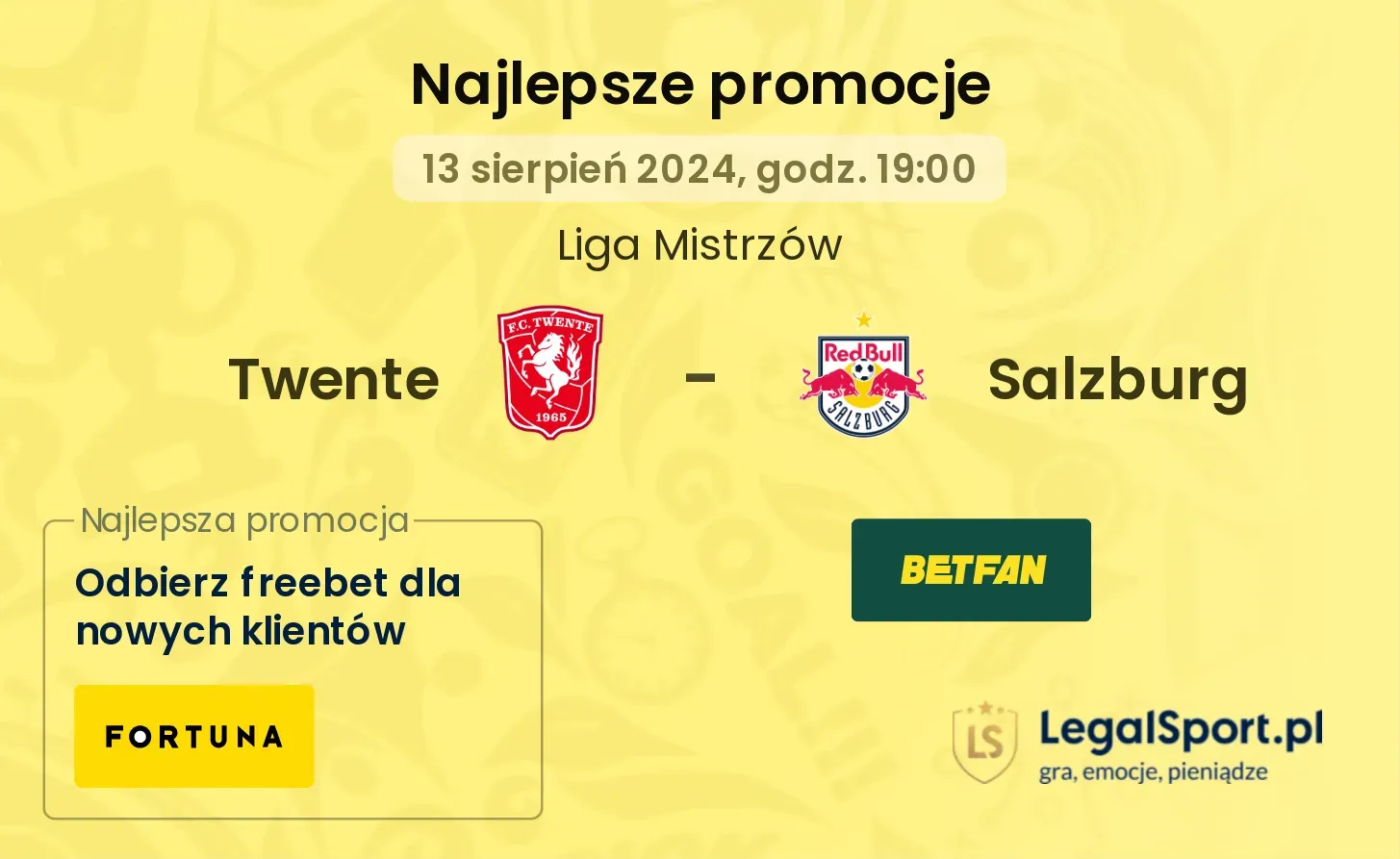 Twente - Salzburg promocje bonusy na mecz