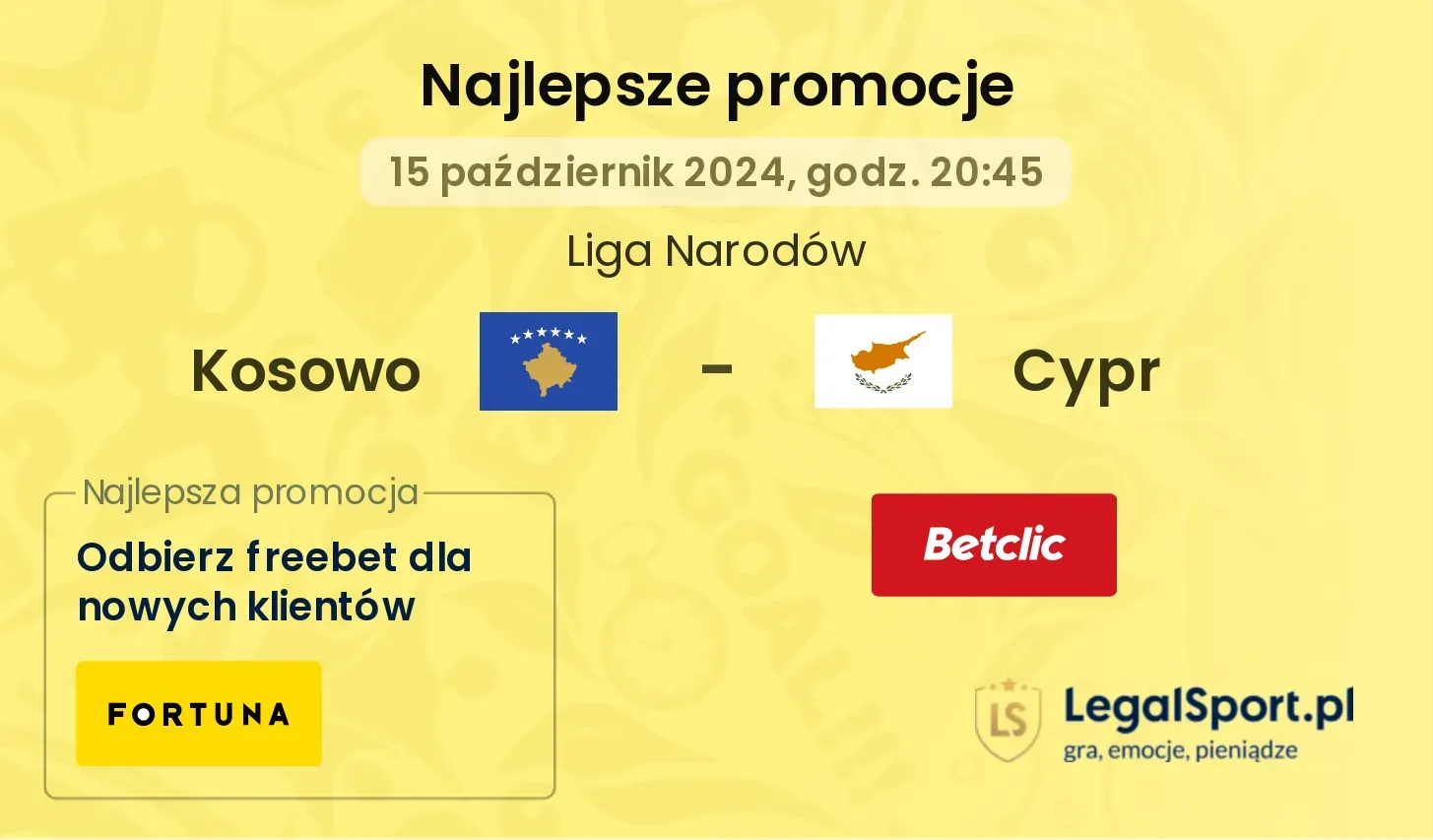 Kosowo - Cypr promocje bonusy na mecz