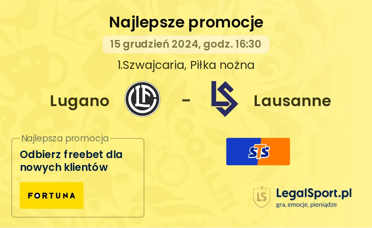 Lugano - Lausanne promocje bukmacherskie