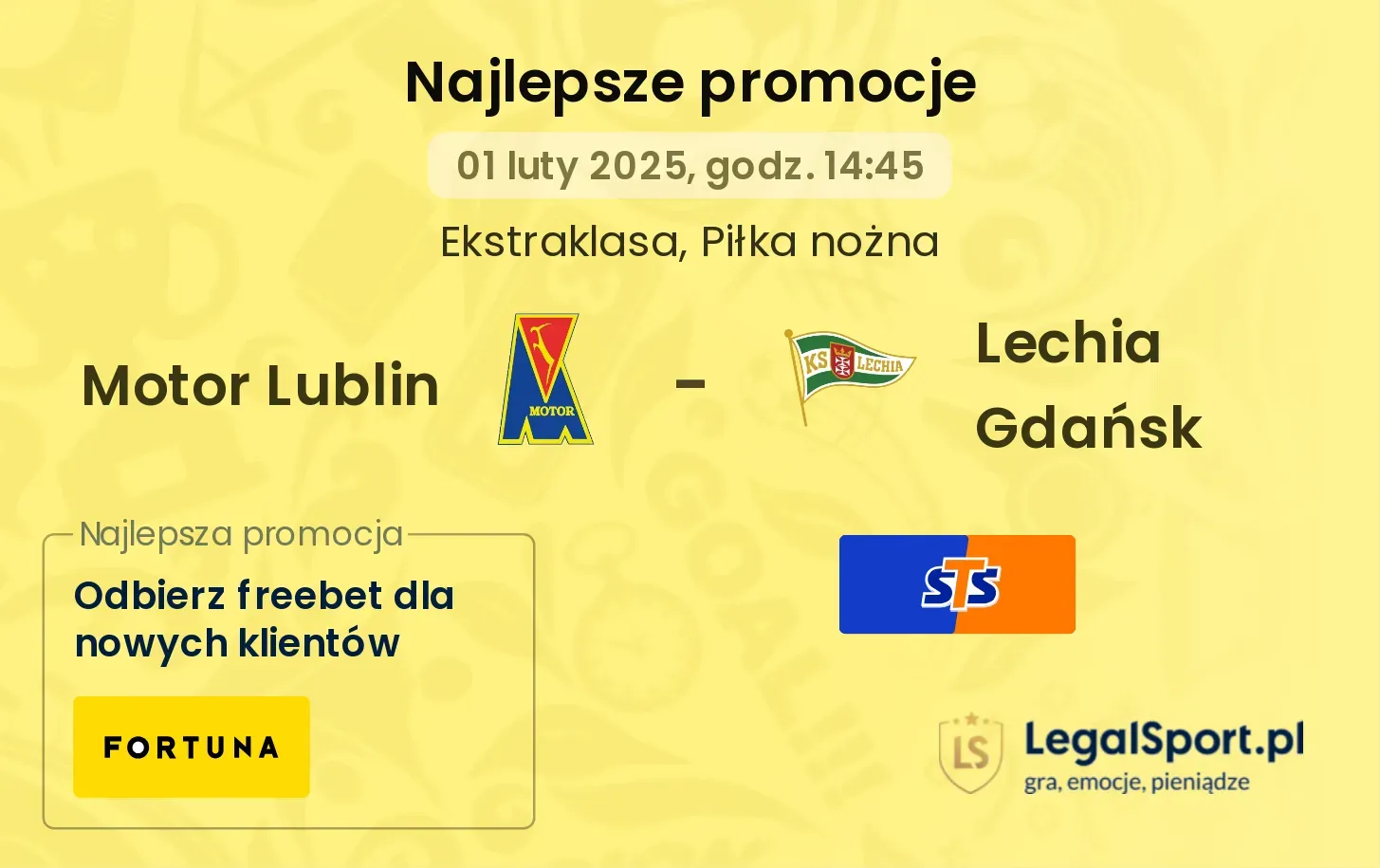 Motor Lublin - Lechia Gdańsk promocje bukmacherskie