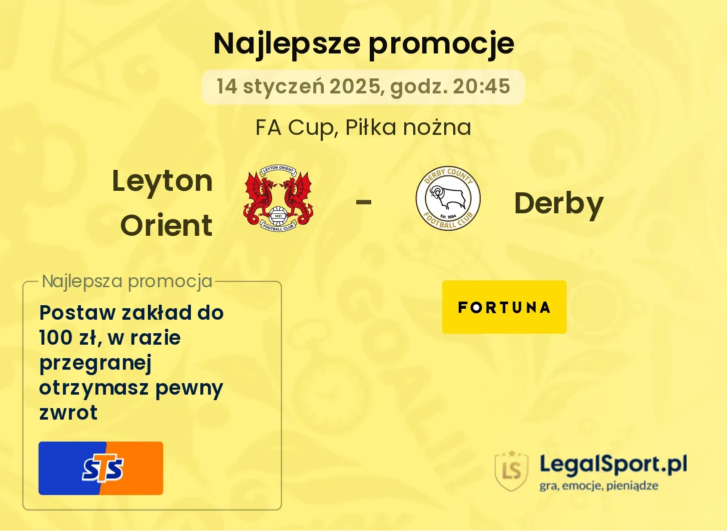 Leyton Orient - Derby promocje bonusy na mecz