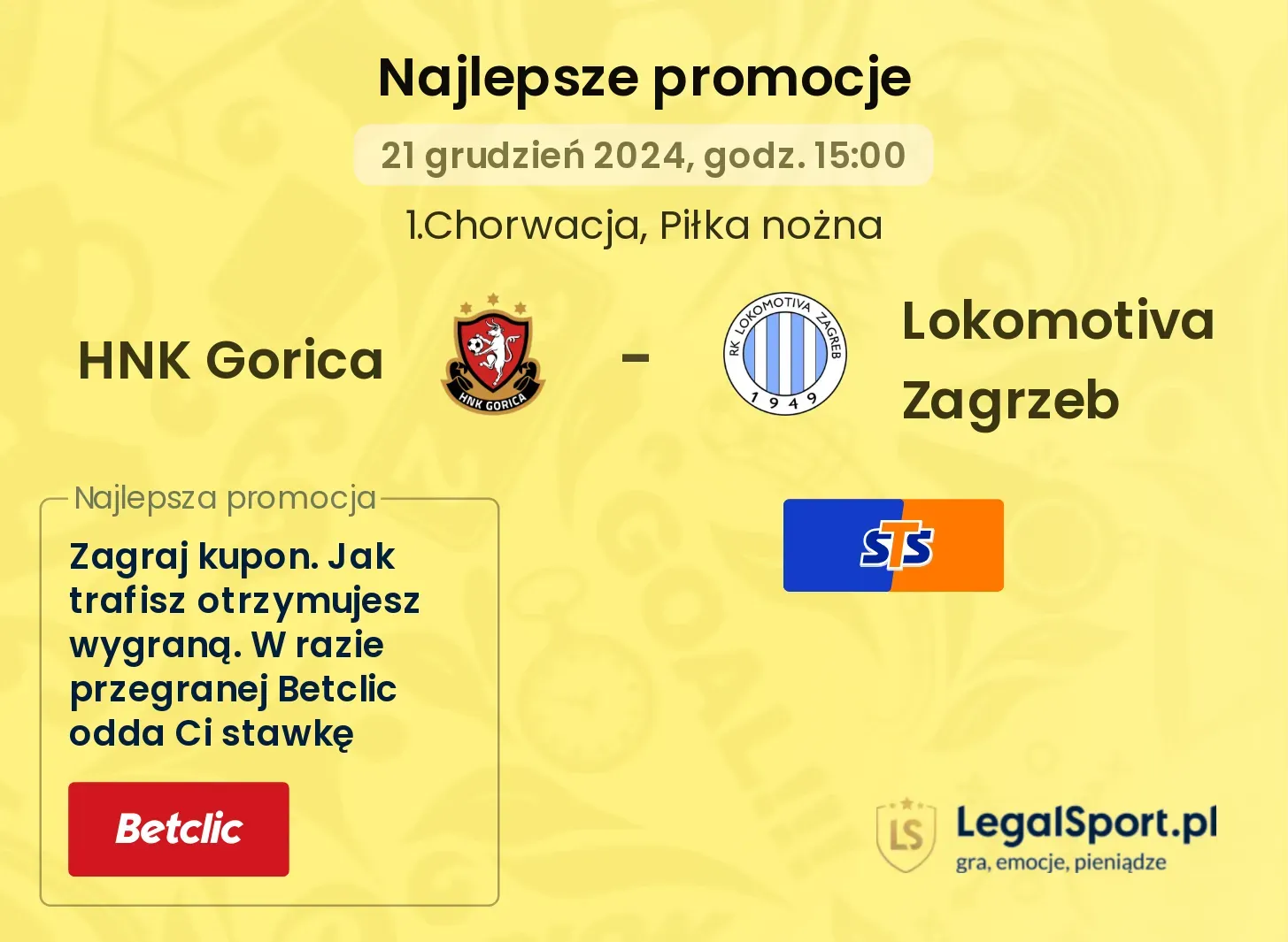 HNK Gorica - Lokomotiva Zagrzeb promocje u bukmacherów