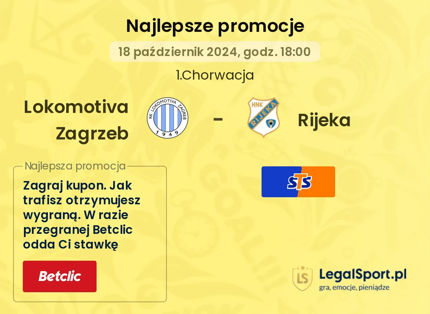 Lokomotiva Zagrzeb - Rijeka promocje bonusy na mecz