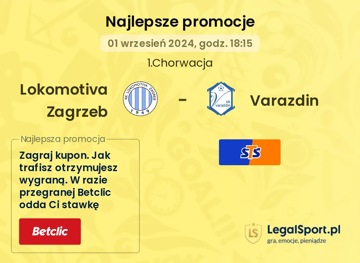 Lokomotiva Zagrzeb - Varazdin promocje bonusy na mecz