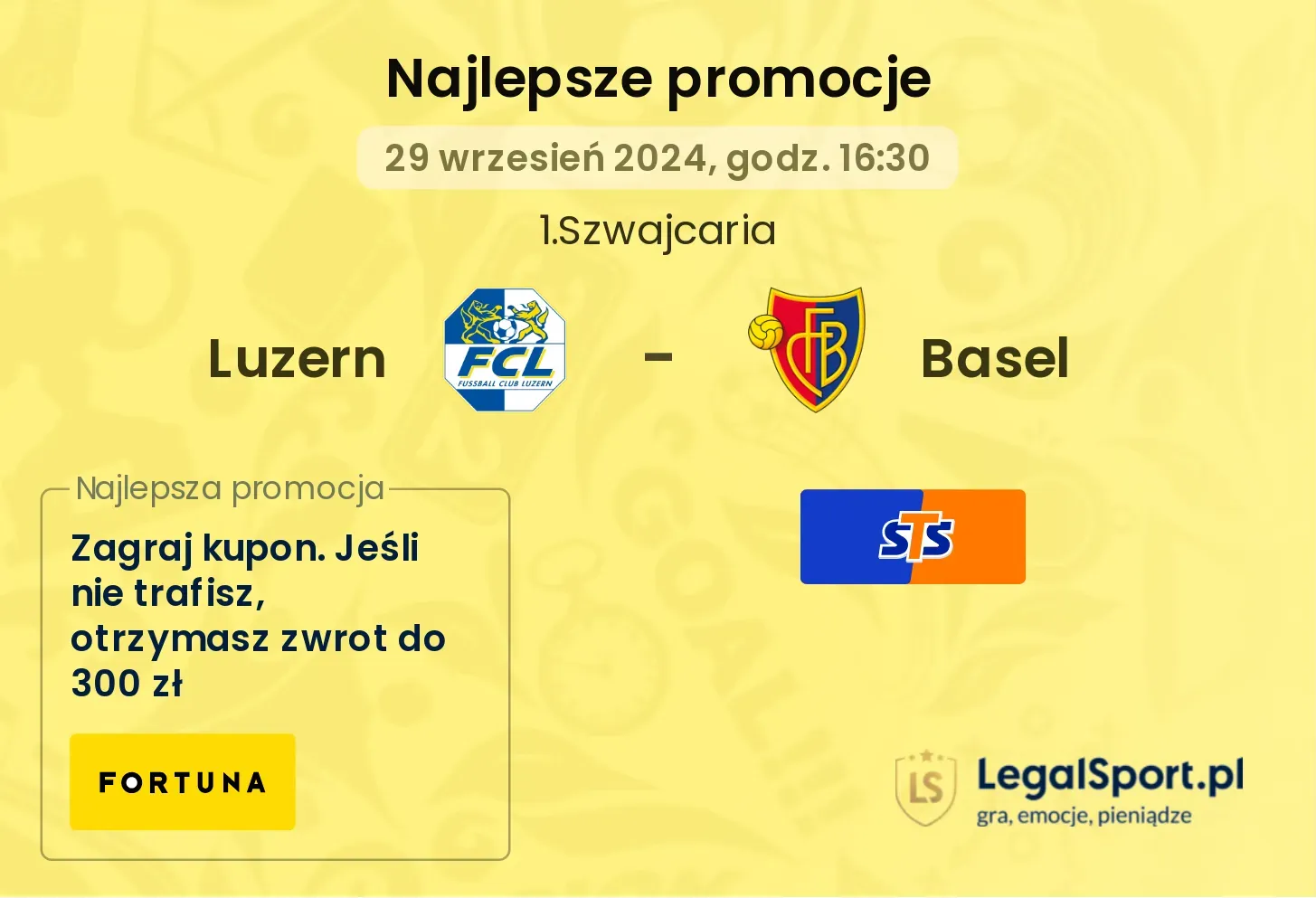 Luzern - Basel promocje bonusy na mecz