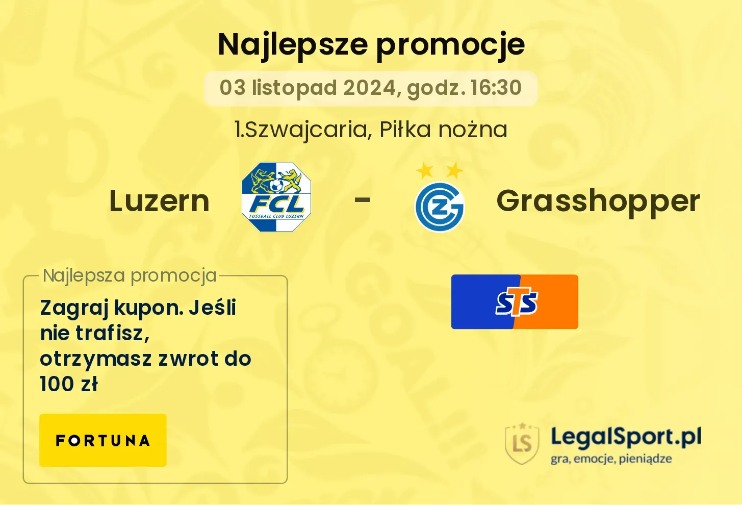 Luzern - Grasshopper promocje bonusy na mecz