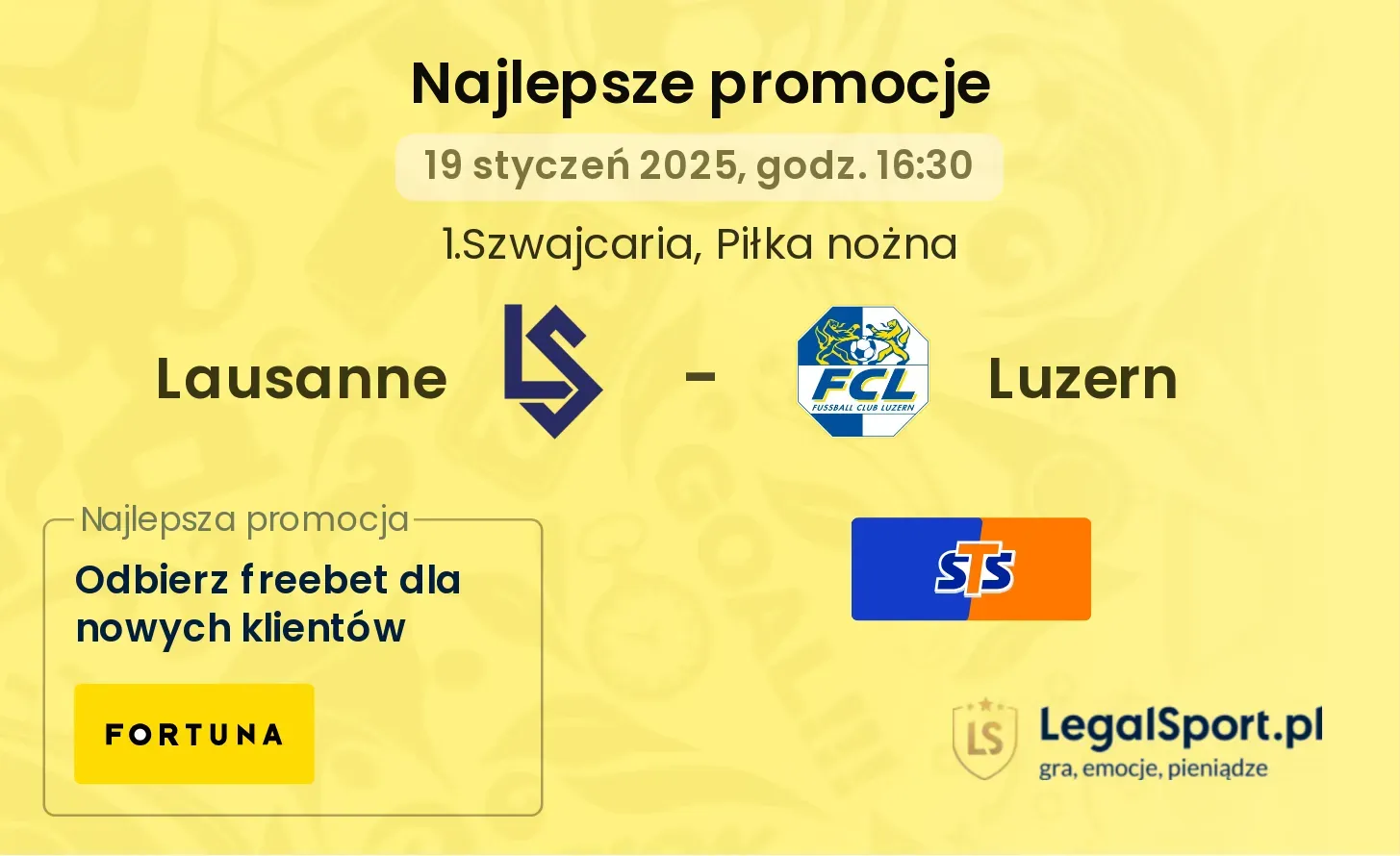 Lausanne - Luzern promocje bukmacherskie